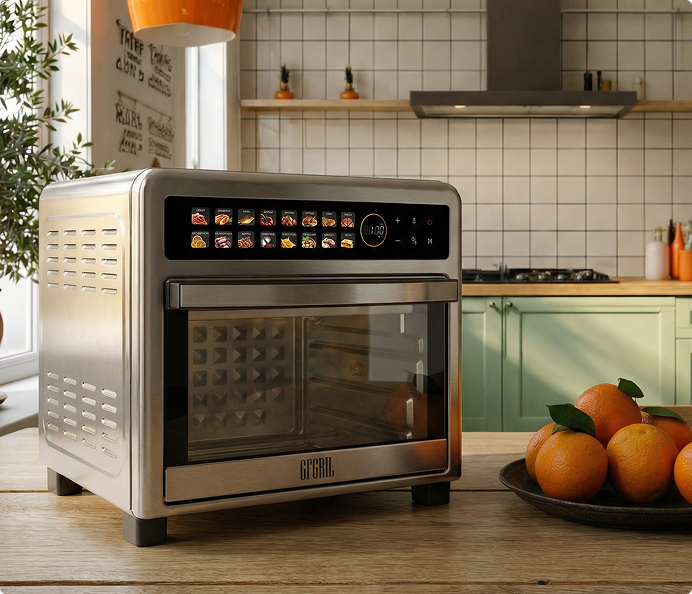 Мини-печь аэрогриль GFGRIL GFAO-800-silver