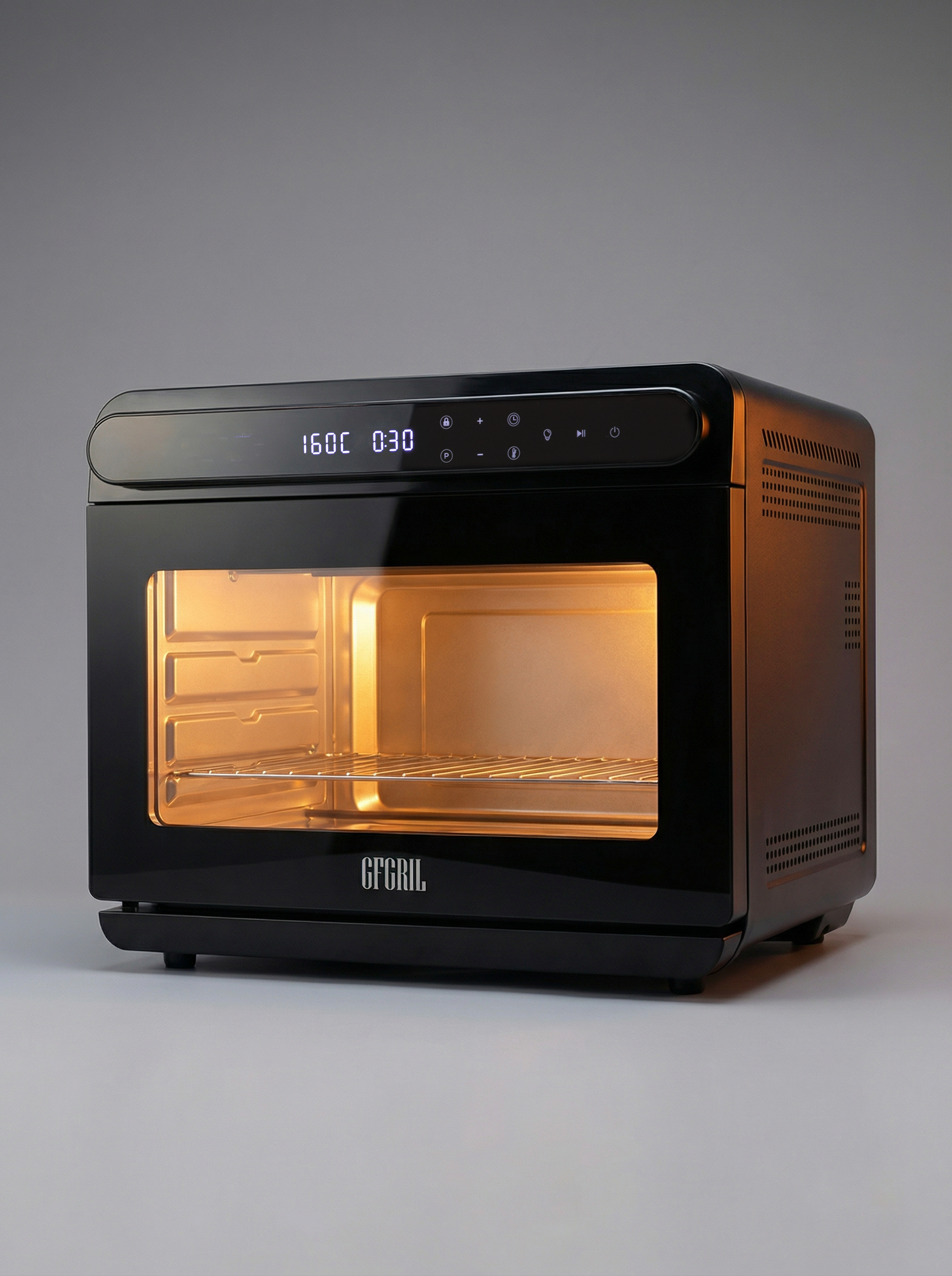 Мини-печь аэрогриль GFGRIL GFOO-12-black