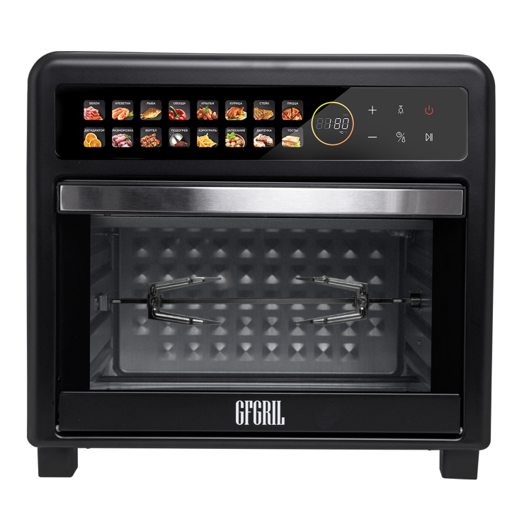 Мини-печь аэрогриль GFGRIL GFAO-800-black - изображение 1